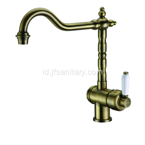 Bronzed Brass Deck Mounted Tunggal Lever Kitchen Faucet